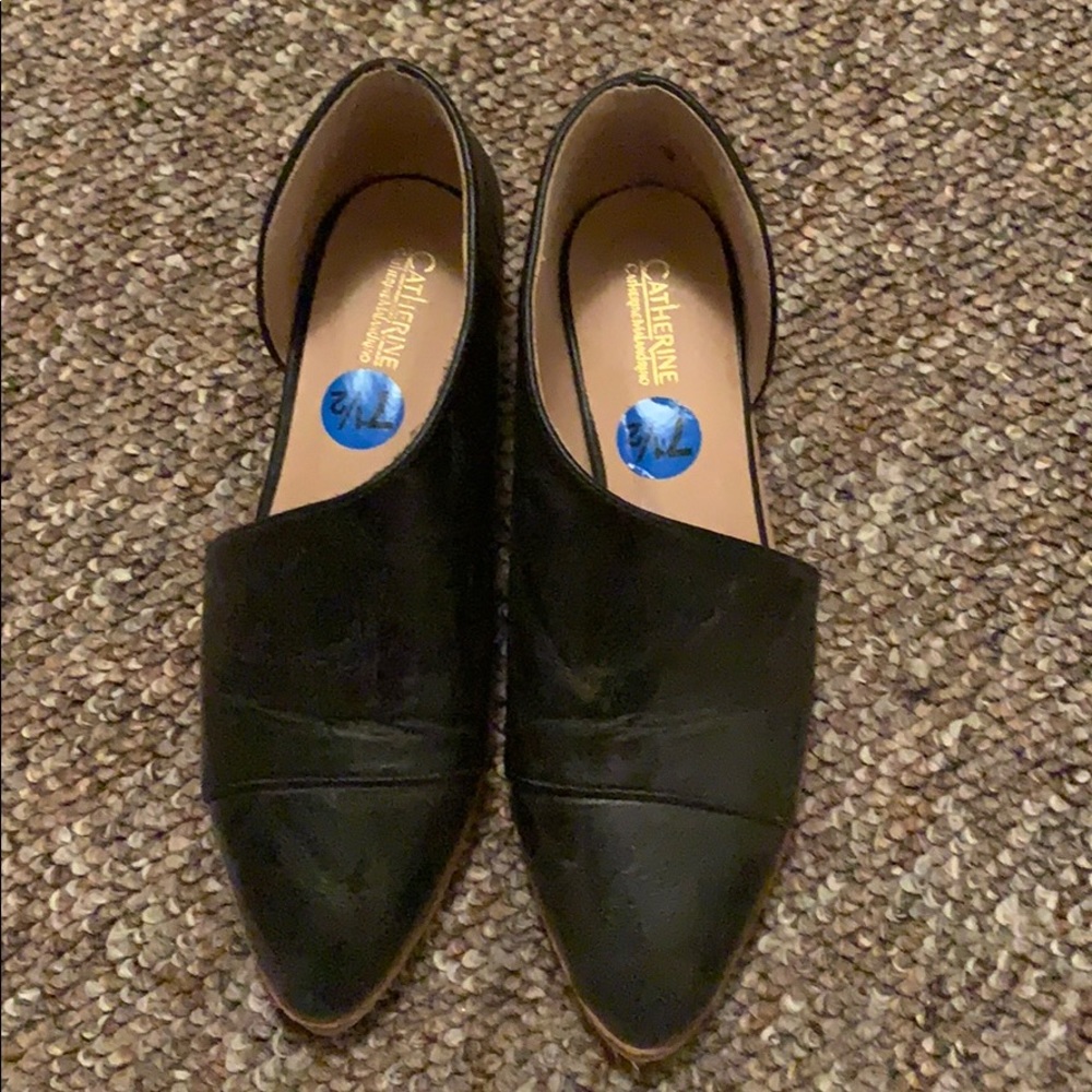 Black slip on dress shoes